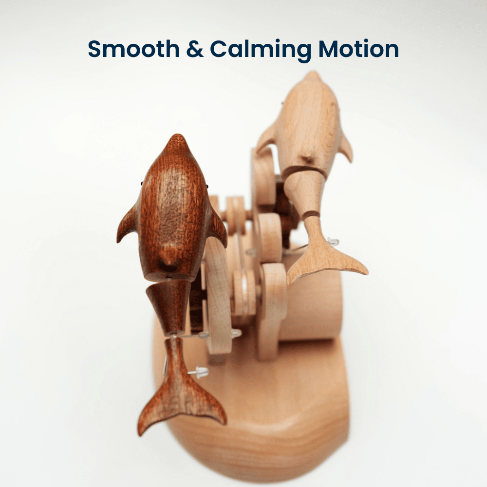Handcrafted wooden dolphin automaton sea lover gift - image 3