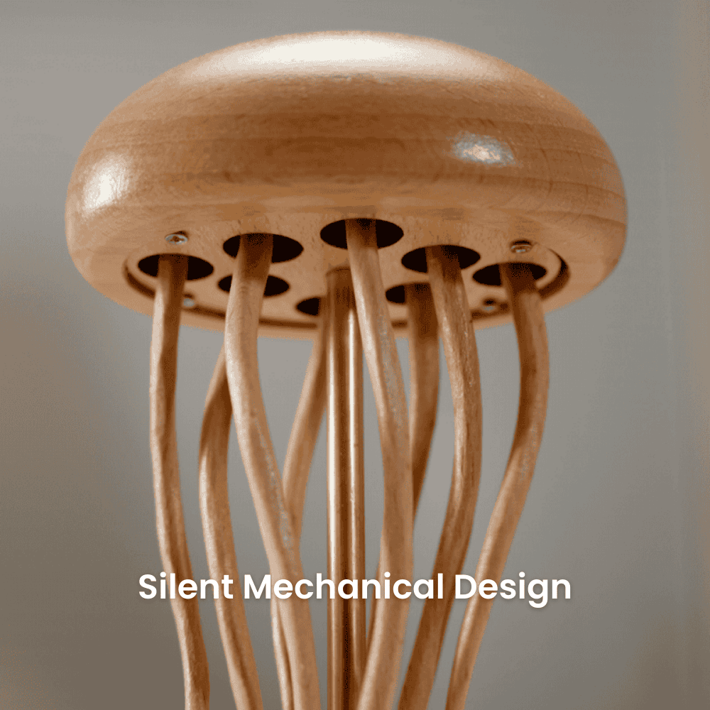 Large handcrafted wooden jellyfish automaton ocean desk decor - image 5