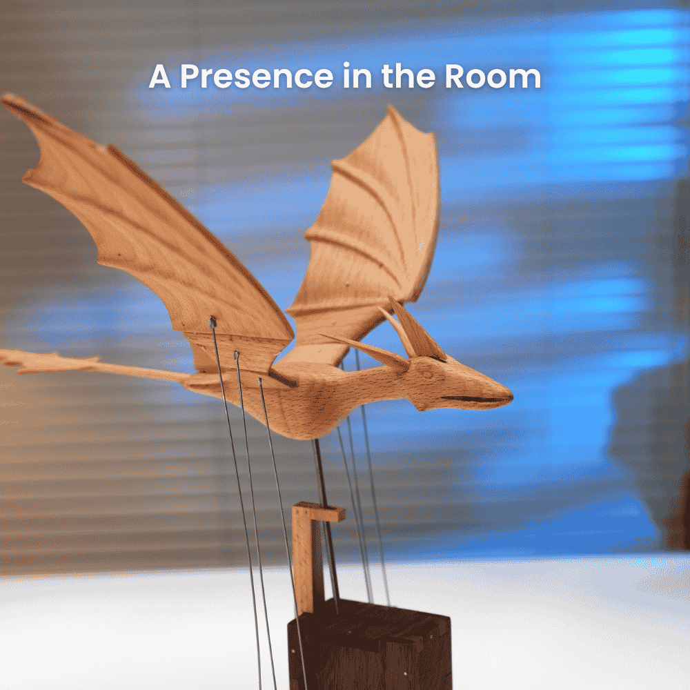Handcrafted wooden ocean dragon automaton fantasy gift - image 9