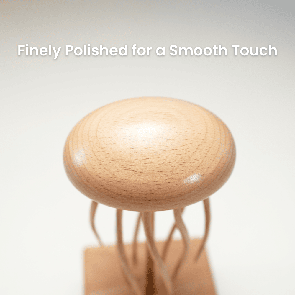 Handcrafted wooden jellyfish automaton ocean lover gift - image 3