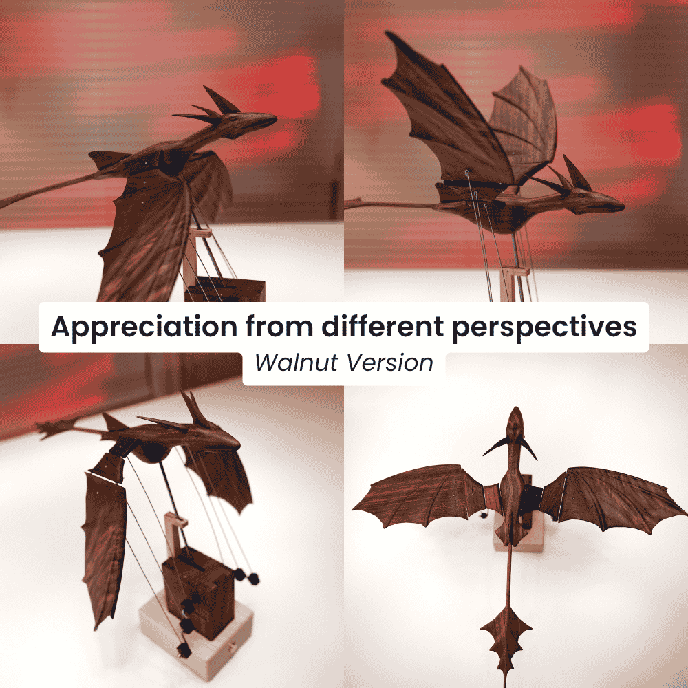 Handcrafted wooden ocean dragon automaton fantasy gift - image 10
