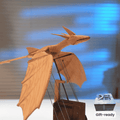 Handcrafted wooden ocean dragon automaton fantasy gift - image 3