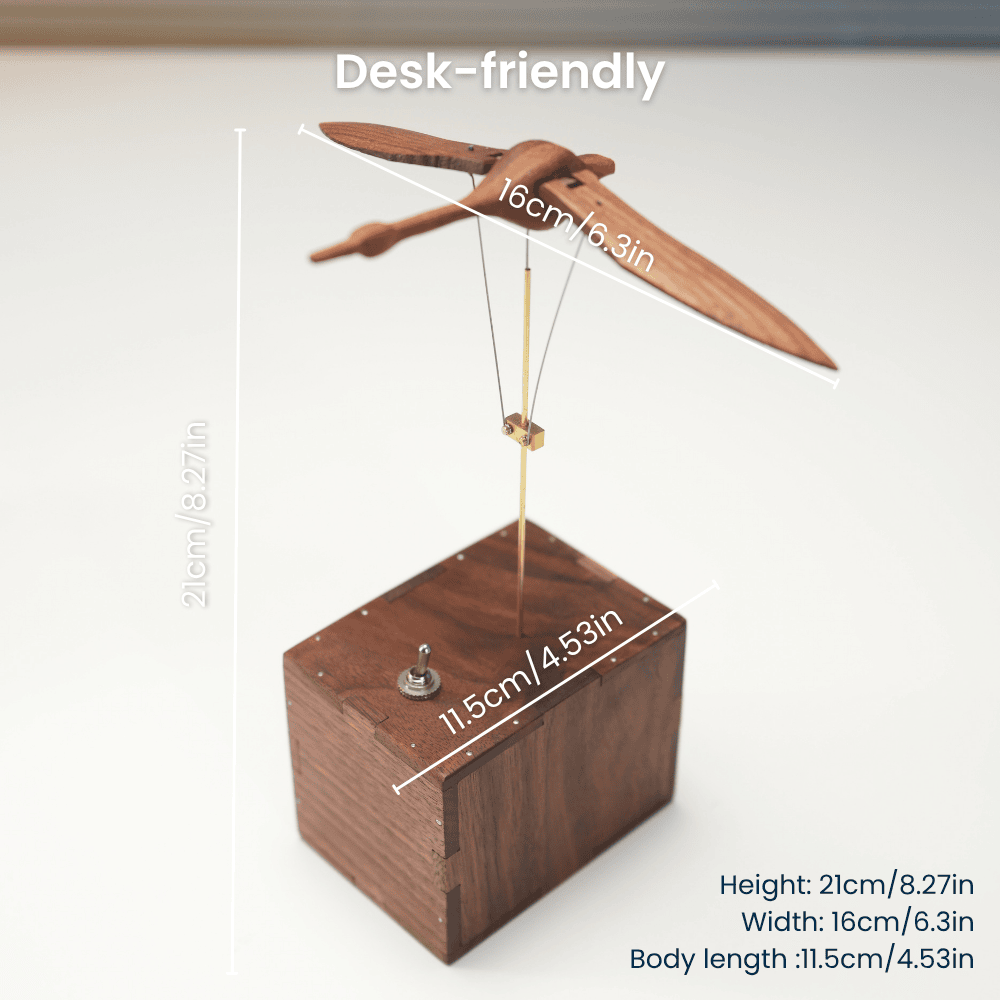 Handcrafted walnut swan automaton romantic desk gift - image 2