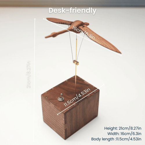 Handcrafted walnut swan automaton romantic desk gift - image 2