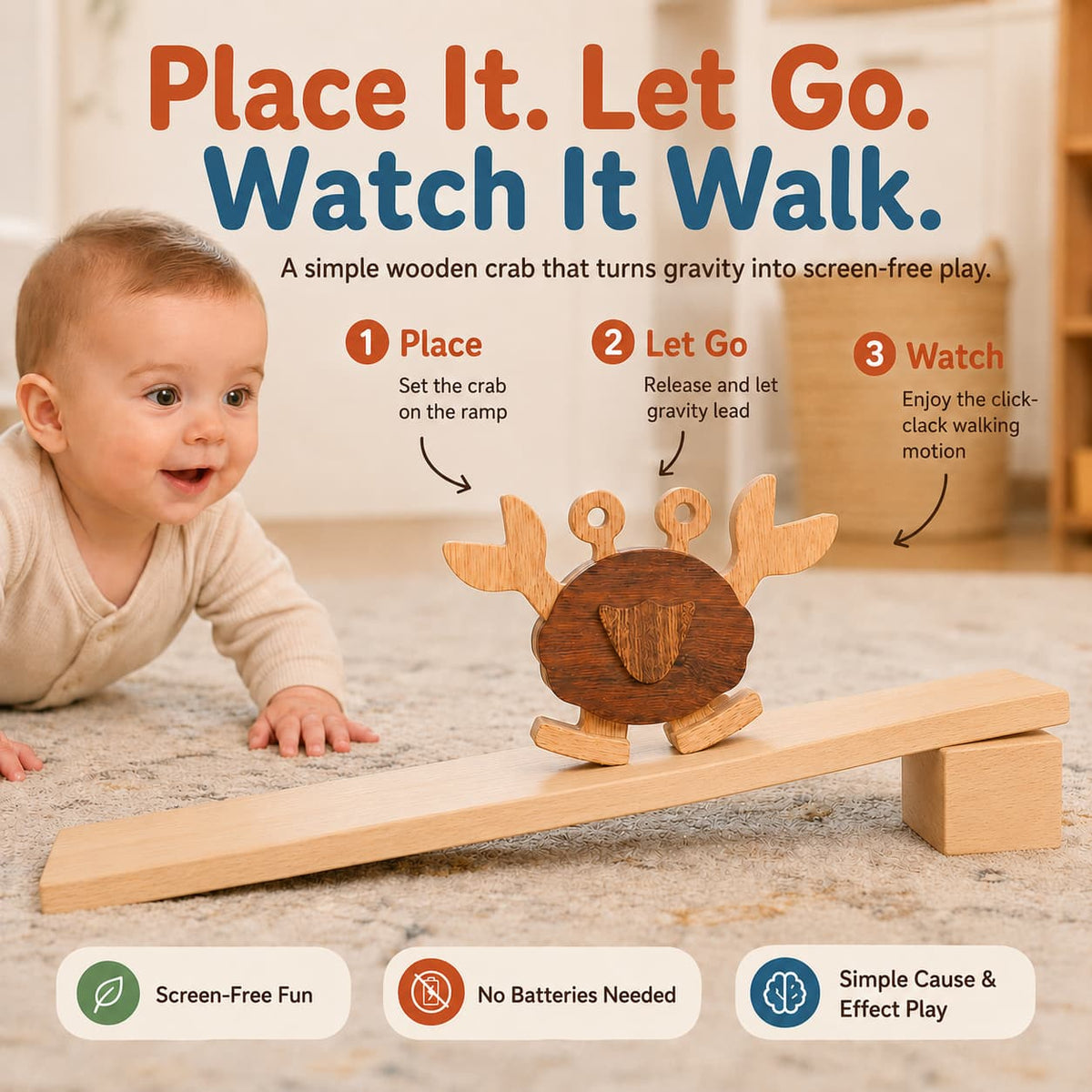 Wooden Crab Ramp Walker