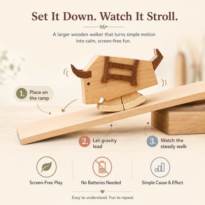 Wooden Bull Ramp Walker