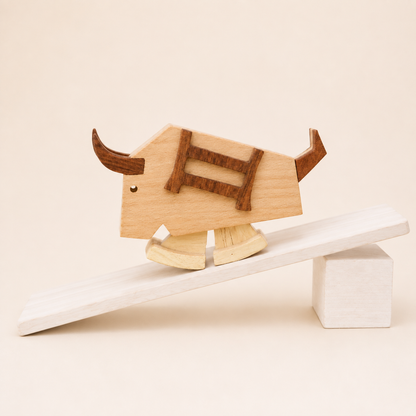 Wooden Bull Ramp Walker