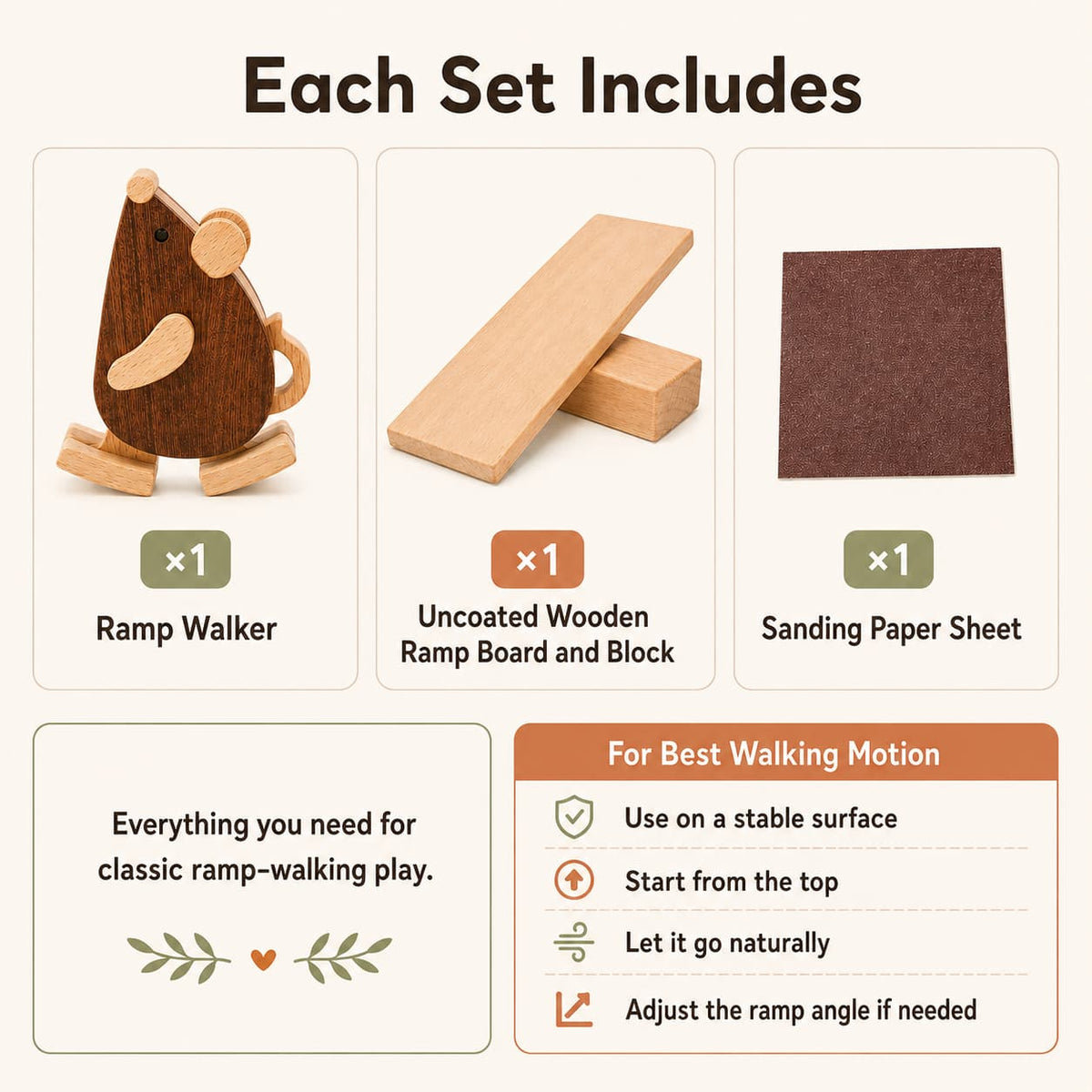 Wooden Mouse Ramp Walker