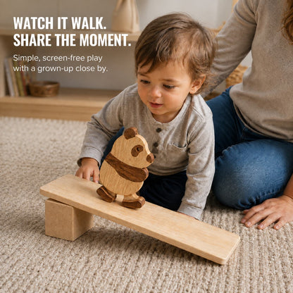 Wooden Panda Ramp Walker