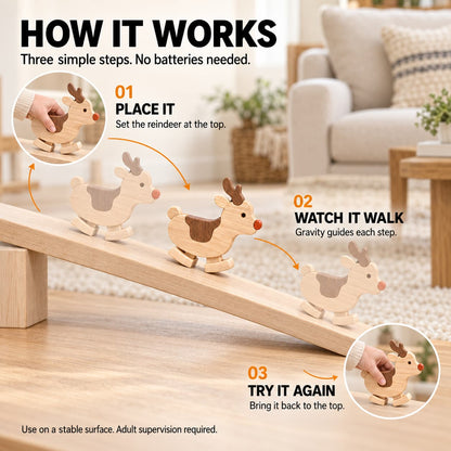 Wooden Reindeer Ramp Walker